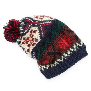 MUK LUKS Women's Fair Isle Slouch Beanie Toque - NWOT